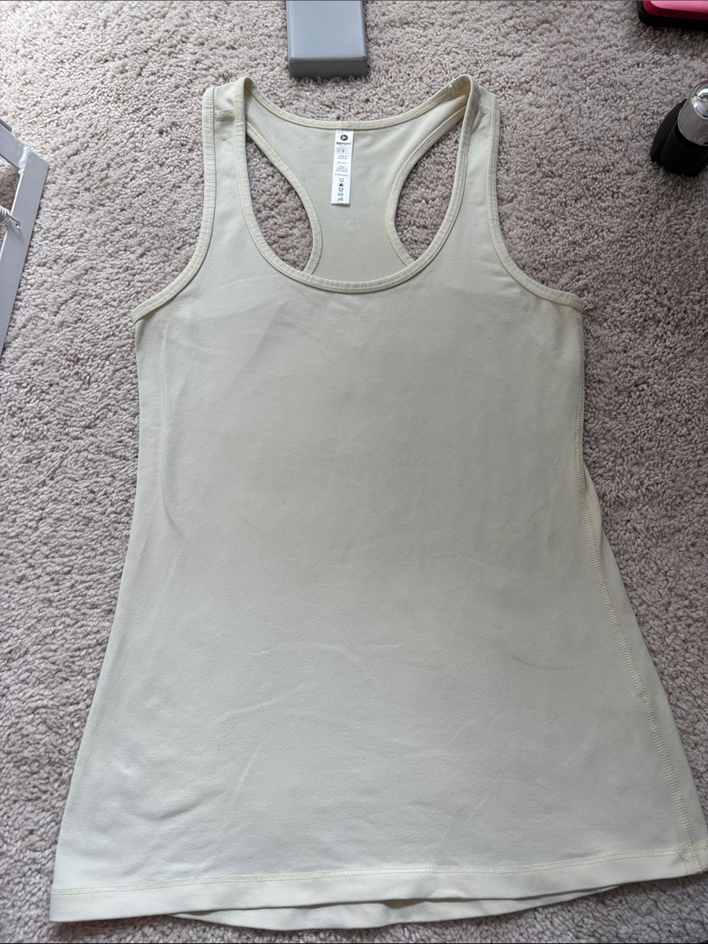 Women’s Racerback Tank Top - Pale Yellow